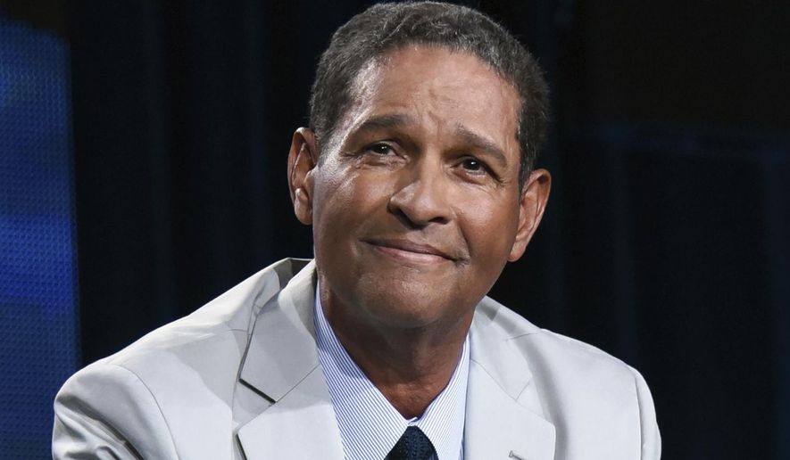 FILE - In this Jan. 8, 2015, file photo sportscaster Bryant Gumbel speaks on stage at HBO 2015 Winter TCA in Pasadena, Calif. Gumbel turns 72 on Tuesday, Sept. 29, 2020. (Photo by Richard Shotwell/Invision/AP, File)