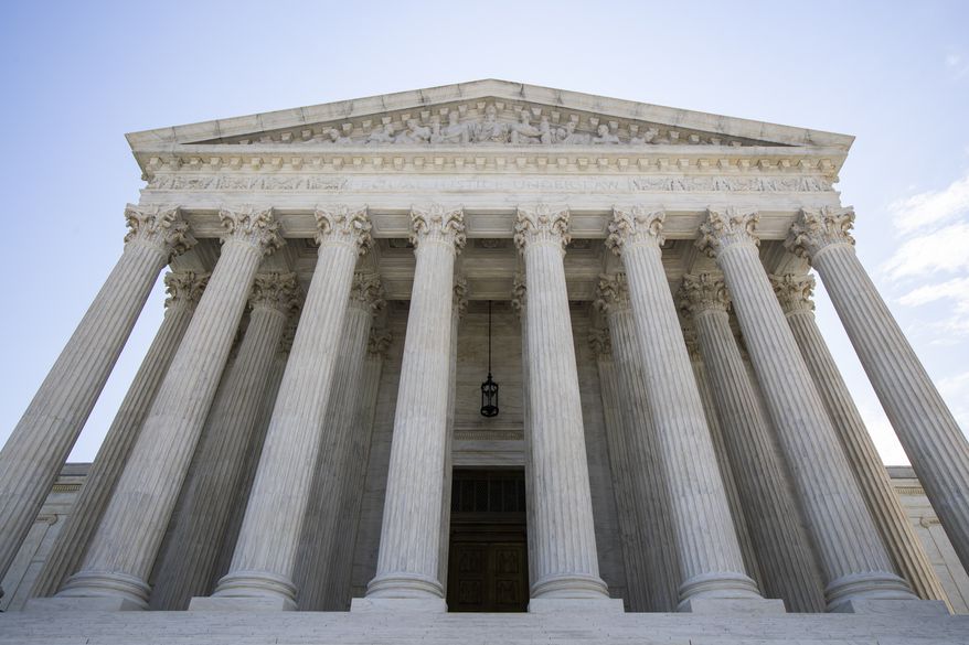In this June 30, 2020, file photo the U.S. Supreme Court is seen in Washington. Since Justice Ruth Bader Ginsburg’s death last week, President Donald Trump has lightheartedly polled supporters at campaign rallies about whether he should select a man or woman for the Supreme Court vacancy. All the candidates under serious consideration, with the exception of White House deputy counsel Kate Todd, have recently been through a Senate confirmation process for a federal judicial nomination and are familiar to lawmakers. (AP Photo/Manuel Balce Ceneta) **FILE**