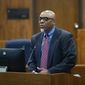 Special Prosecutor Fredrick D. Franklin speaks during a press conference in the Omaha City Council Legislative Chambers of the Omaha/Douglas Civic Center in Omaha on Wednesday, September 23, 2020. (Lily Smith/Omaha World-Herald via AP)