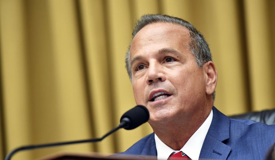 In this file photo, Rep. David Cicilline, D-R.I., speaks during a House Judiciary subcommittee hearing on antitrust on Capitol Hill in a Wednesday, July 29, 2020 file photo, in Washington.  (Mandel Ngan/Pool via AP, File)