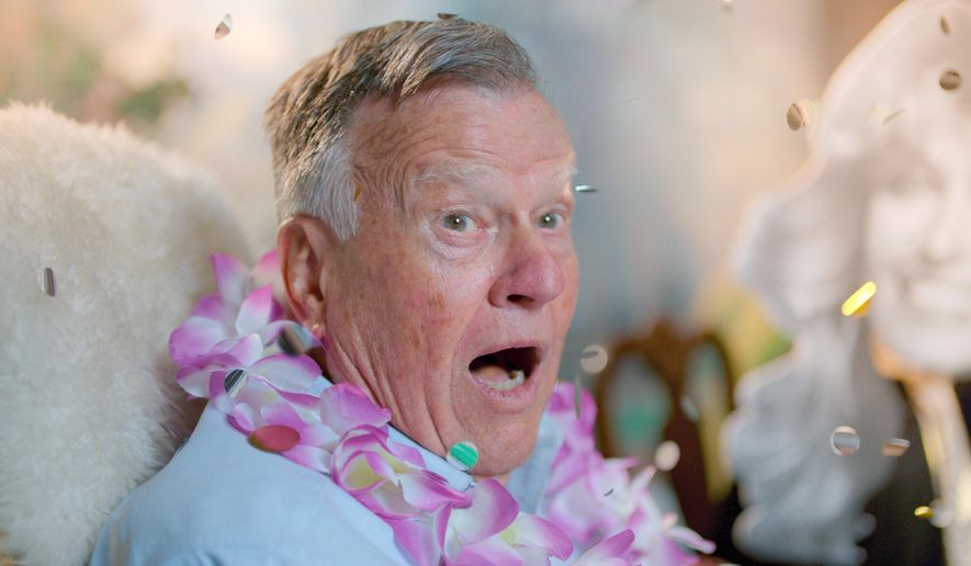 This image released by Netflix shows Dick Johnson in a scene from "Dick Johnson is Dead," premiering Oct. 2, on Netflix. (Netflix via AP)