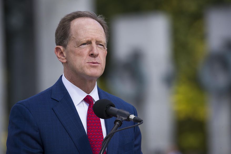 Sen. Pat Toomey, R-Pa., speaks during a ceremony Wednesday, Sept. 18, 2019, in Washington. Toomey will not seek re-election in 2022, according to a person with direct knowledge of Toomey&#39;s plans, Sunday, Oct. 4, 2020. (AP Photo/Alex Brandon)