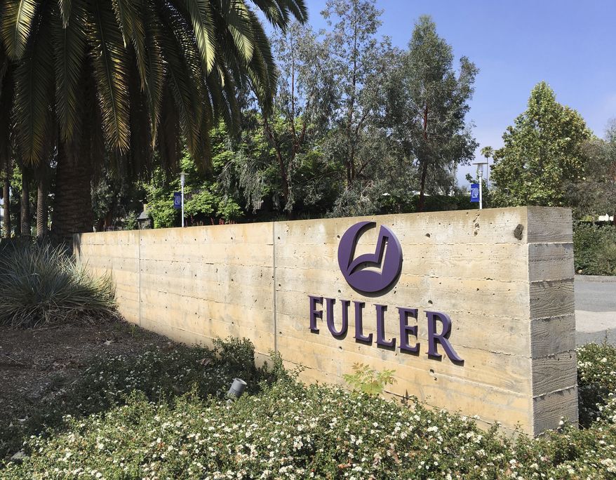The campus of Fuller Theological Seminary is seen in Pasadena, Calif., Wednesday, May 23, 2018. After 70 years, Fuller Theological Seminary plans to put its leafy campus up for sale and move across Los Angeles County. The school in Pasadena's central business section will relocate 27 miles (43 kilometers) east to Pomona. Fuller's current grounds, which include stately houses in the Ford Place Historic District, will be sold for new uses and development. (AP Photo/John Antczak) **FILE**
