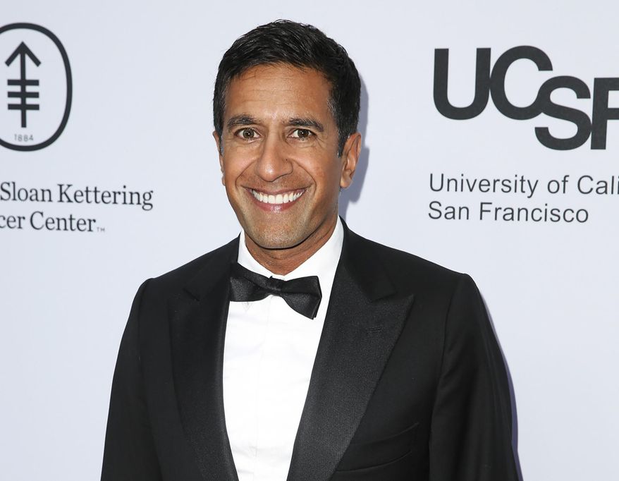 Sanjay Gupta arrives at Sean Parker and the Parker Foundation's Gala Celebrating a Milestone in Medical Research in Los Angeles. on April 13, 2016. (Photo by Rich Fury/Invision/AP, File)