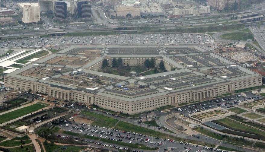This March 27, 2008, file photo shows the Pentagon in Washington. (AP Photo/Charles Dharapak, File)