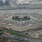 This March 27, 2008, file photo shows the Pentagon in Washington. (AP Photo/Charles Dharapak, File)  **FILE**