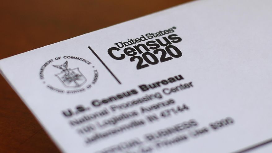 This Sunday, April 5, 2020, photo shows an envelope containing a 2020 census letter mailed to a U.S. resident in Detroit. On Tuesday, Oct. 13, 2020, the U.S. Supreme Court stopped the once-a-decade head count of every U.S. resident from continuing through the end of October. (AP Photo/Paul Sancya) **FILE**