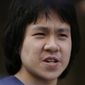 Amos Yee, a teenage blogger from Singapore, talks to reporters outside of the U.S. immigration field office after being released from federal custody following a U.S. immigration appeals court&#39;s decision to uphold his bid for asylum, Tuesday, Sept. 26, 2017, in Chicago. Yee, an atheist, was accused of hurting the religious feelings of Muslims and Christians in Singapore. The teen&#39;s online posts mocking and criticizing the city-state&#39;s government have twice landed him in a Singapore jail. He left his homeland in December with the intention of seeking U.S. asylum, but was detained in Chicago and remained behind bars during the proceedings. (AP Photo/Kiichiro Sato)