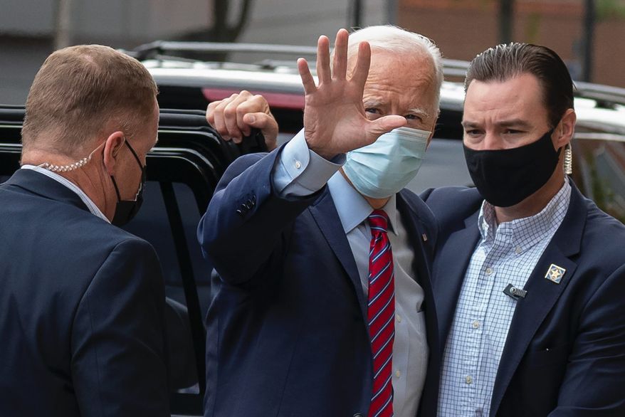 Democratic presidential nominee Joseph R. Biden's schedule before the debate with President Trump is being criticized for being too light. (Associated Press)