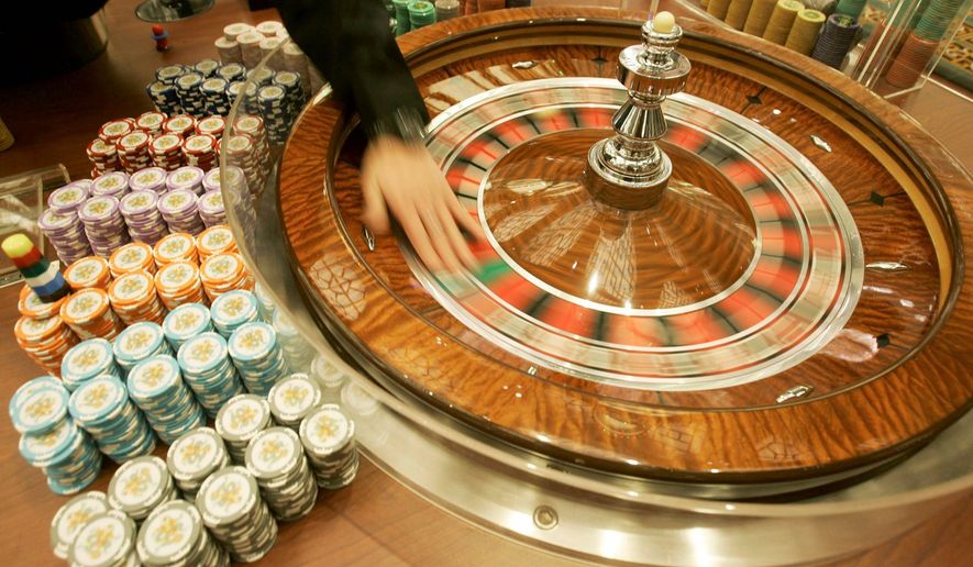 A roulette table      (Associated Press photo)