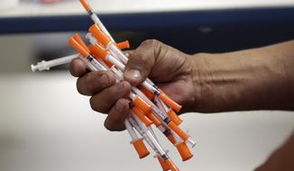 National data is incomplete, but available information suggests U.S. drug overdose deaths are on track to reach an all-time high.  (AP Photo/Lynne Sladky, Fie)