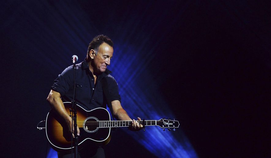 FILE - Bruce Springsteen performs during the closing ceremonies of the Invictus Games in Toronto on Sept. 30, 2017. Springsteen&#39;s latest album, &amp;quot;Letter To You&amp;quot; will be released on Oct. 23.  (Nathan Denette/The Canadian Press via AP, File)