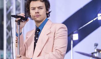 FILE - Harry Styles performs on NBC&#39;s Today show on Feb. 26, 2020, in New York. Styles is making plans to headline his own arena, one planned to be completed in Manchester, England, in 2023. He is among the investors in the Co-op Live venue, a £350 million pounds ($456.6 million) project that organizers hope will be the biggest in the UK. (Photo by Charles Sykes/Invision/AP, File)