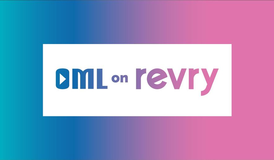 This image shows the logo for the online channel OML on Revry, devoted to women in the LGBTQ community. The channel debuts Thursday as part of Revry, a digital platform that offers free, ad-supported LGBTQ programming. (OML on Revry via AP)
