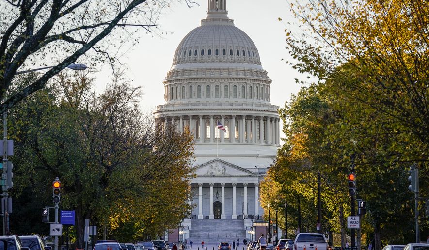 The East Front of the Capitol is seen in Washington, Wednesday, Nov. 4, 2020. (AP Photo/J. Scott Applewhite)
