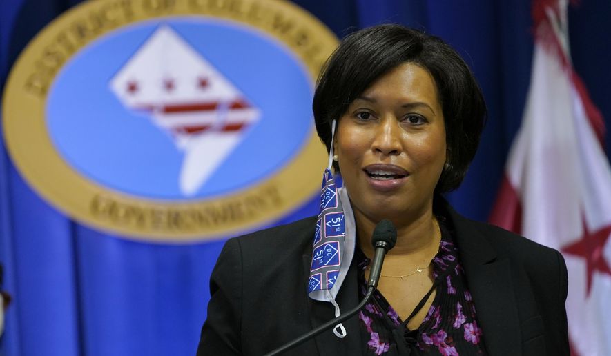 District of Columbia Mayor Muriel Bowser speaks during a news conference in Washington, Wednesday, Nov. 4, 2020. (AP Photo/Susan Walsh) **FILE**