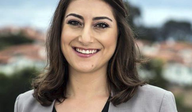 This undated file photo provided by her campaign office shows Sara Jacobs. At 31, the Democrat beat fellow Democrat Georgette Gomez in the November 2020 election, in the diverse 53rd District that covers much of urban San Diego, to become the state&#x27;s youngest House representative. Jacobs is the granddaughter of Qualcomm founder and billionaire Irwin Jacobs. (Sara Jacobs for Congress via AP, File)  **FILE**