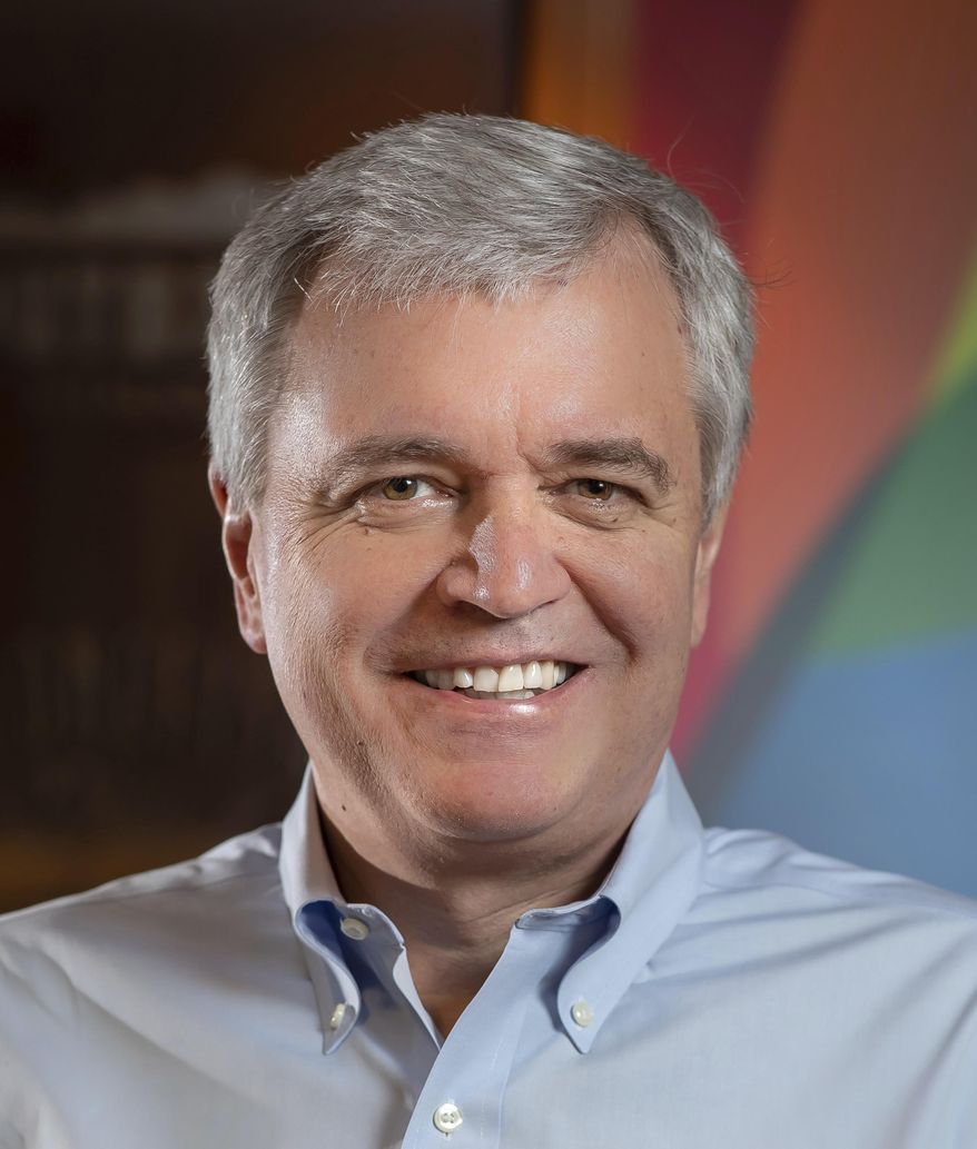 This undated photo provided by Bloomin’ Brands, Inc. shows David Deno, the CEO of Bloomin’ Brands. The pandemic is making changes at Bloomin’ Brands, which owns Outback Steakhouse and other restaurants. CEO Deno says 39% of orders are now delivery and carryout, up from 20% in 2019. (Bloomin’ Brands, Inc. via AP)