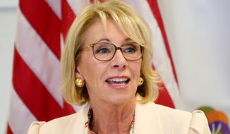 Speculation has begun on who a Biden-Harris administration will pick to replace Education Secretary Betsy DeVos. (ASSOCIATED PRESS)