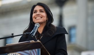 Rep. Tulsi Gabbard has been mum on her plans for the future after failing to capture the Democratic nomination for president. For the next few weeks, she&#x27;ll be wrapping up her business on Capitol Hill and clearing out her office. (Associated Press)