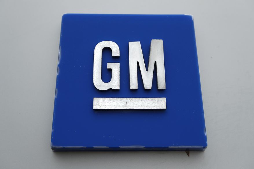 FILE - This Jan. 27, 2020, file photo shows a General Motors logo at the General Motors Detroit-Hamtramck Assembly plant in Hamtramck, Mich. General Motors has effectively canceled a $2 billion agreement with truck maker Nikola, scuttling plans for the startup&#39;s electric and hydrogen-powered Badger project.   (AP Photo/Paul Sancya, File)