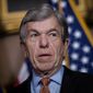 In this file photo, Sen. Roy Blunt, R-Mo., speaks to reporters on Capitol Hill in Washington, Tuesday, Dec. 1, 2020. Mr. Blunt is one of three Republican members on the Joint Congressional Committee on Inaugural Ceremonies who opposed a resolution recognizing Joseph R. Biden as the President-elect who will be sworn into office on Jan. 20, 2021. (Bill O&#39;Leary/Pool via AP)