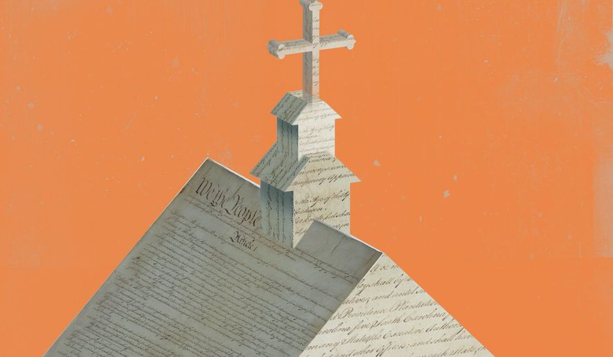 Freed of religion illustration by The Washington Times
