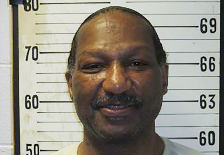 FILE - This undated file photo provided by the Tennessee Department of Correction shows Byron Black. The Tennessee Supreme Court has granted a six-month delay in the execution to Byron Black, who was scheduled to die in October 2020. Black's attorneys had asked for a stay because of the difficulty of preparing an appeal. The execution was rescheduled for April 8, 2021. (Tennessee Department of Correction via AP, File)