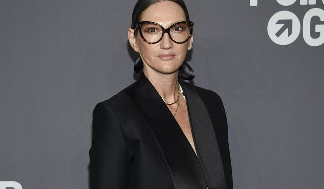 FILE - Jenna Lyons attends the amfAR Gala New York AIDS research benefit in New York on Feb. 6, 2019. The former J. Crew President and Creative Director has pivoted, and is now building her own brand on reality TV. Her new HBO Max show, “Stylish with Jenna Lyons,” which brings her design acumen to home, fashion and beauty projects, launches this week. (Photo by Evan Agostini/Invision/AP, File)