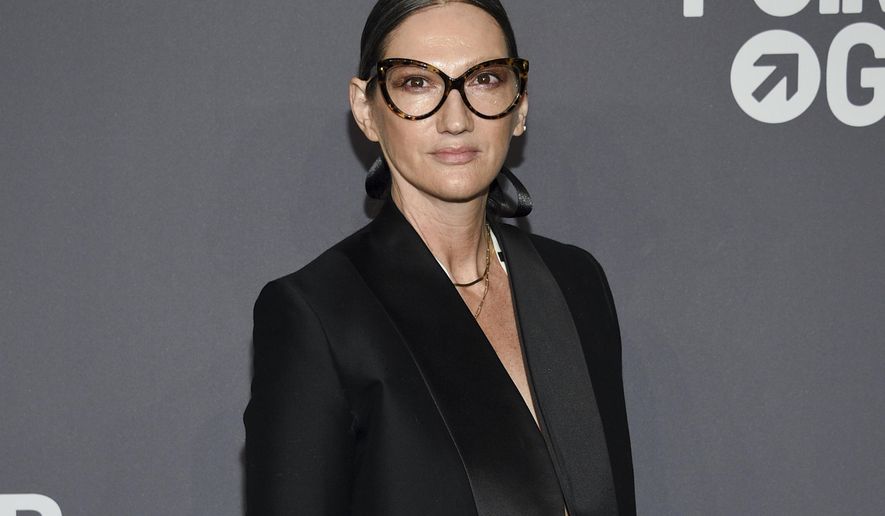FILE - Jenna Lyons attends the amfAR Gala New York AIDS research benefit in New York on Feb. 6, 2019. The former J. Crew President and Creative Director has pivoted, and is now building her own brand on reality TV. Her new HBO Max show, “Stylish with Jenna Lyons,” which brings her design acumen to home, fashion and beauty projects, launches this week. (Photo by Evan Agostini/Invision/AP, File)
