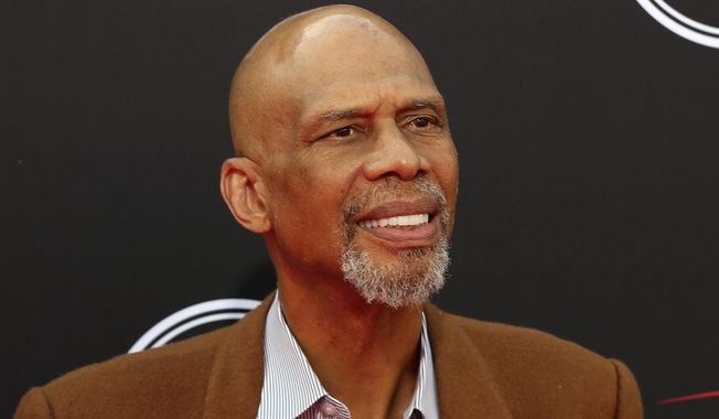 FILE - Kareem Abdul-Jabbar arrives at the ESPY Awards in Los Angeles, in this July 18, 2018, file photo. Abdul-Jabbar revealed he had prostate cancer in a magazine article he wrote about health risks faced by Blacks. Abdul-Jabbar, the NBA&#x27;s career scoring leader, provided no other details about that illness in the piece he wrote for WebMD that first appeared Wednesday, Dec. 9, 2020. A publicist for Abdul-Jabbar said this is the first time he has spoken about the prostate cancer. (Photo by Willy Sanjuan/Invision/AP, File)