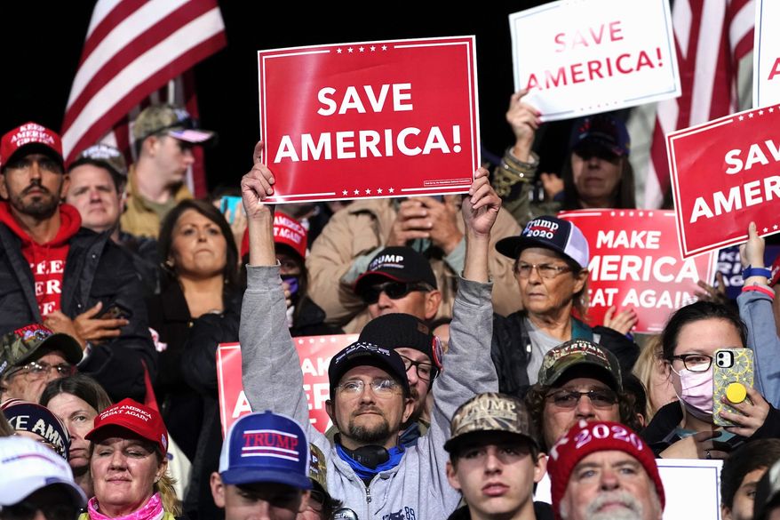 A survey found that 36% of all likely U.S. voters believe court challenges of voting results in several states will yield a victory for President Trump. (Associated Press)