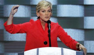 FILE - In this July 28, 2016, file photo, former Michigan Gov. Jennifer Granholm speaks during the final day of the Democratic National Convention in Philadelphia. Biden is expected to pick his former rival Pete Buttigieg as secretary of transportation and Granholm as energy secretary.  (AP Photo/J. Scott Applewhite, File)