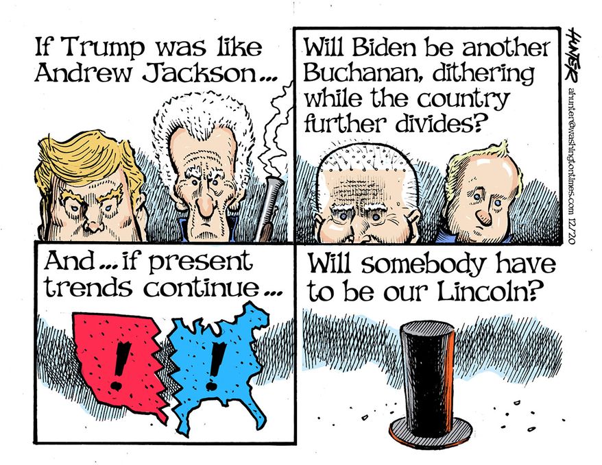 If Trump was like Andrew Jackson ... (Illustration by Alexander Hunter for The Washington Times)