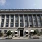This Tuesday, Aug. 4, 2009, photo shows the United States Chamber of Commerce building in Washington. The Chamber of Commerce is preparing for a court battle with the Biden administration&#39;s antitrust enforcers. (AP Photo/Manuel Balce Ceneta) ** FILE **
