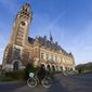 FILE- In this Monday, Feb. 18, 2019, file photo the Peace Palace, which houses the International Court of Justice, or World Court, is seen in The Hague, Netherlands. The United Nations&#x27; highest court ruled Friday Dec. 18, 2020, that it will intervene to settle a decades-old border dispute between Latin American neighbors Guyana and Venezuela. The decision by the International Court of Justice means it will now move to judge the merits of the case, which will likely take months or years. (AP Photo/Peter Dejong, File)