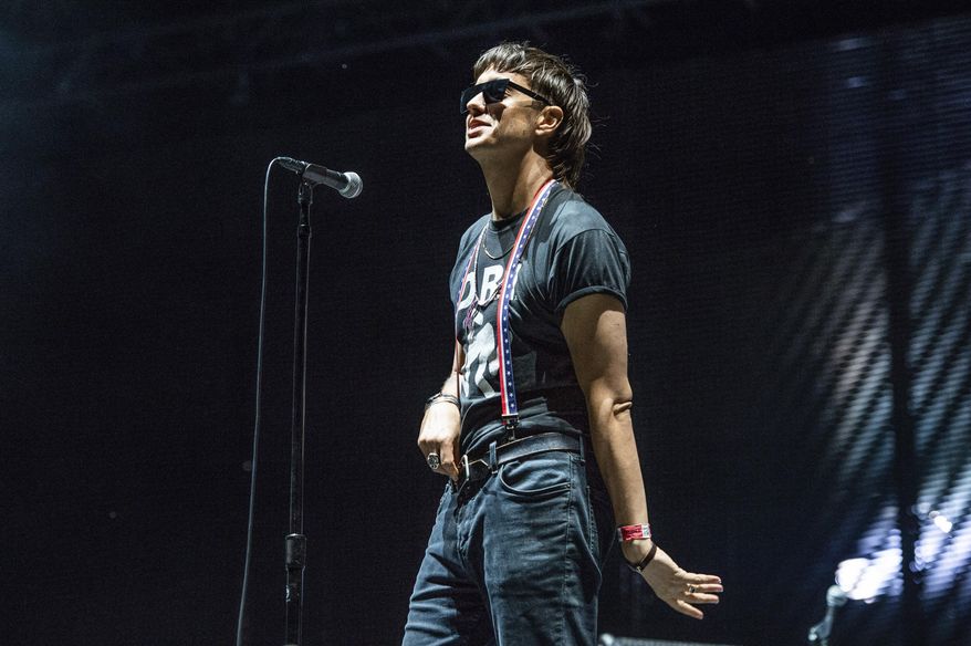 FILE - Julian Casablancas of The Strokes performs on day one of Lollapalooza in Grant Park on Aug. 1, 2019, in Chicago. The band’s “The New Abnormal” is nominated for a Grammy for best rock album. The 2021 Grammys will take place Jan. 31. (Photo by Amy Harris/Invision/AP, File)