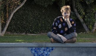 Finneas O&#39;Connell poses at his home in Los Angeles on Friday Dec. 4 2020. O&#39;Connell has been named one of The Associated Press&#39; Breakthrough Entertainers of 2020. (Photo by Rebecca Cabage/Invision/AP)