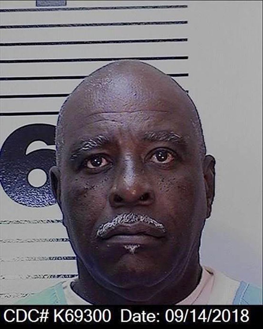 In this Sept. 14, 2018, photo, released by the California Department of Corrections and Rehabilitation, is Royce Lyn Scott. A second condemned inmate in three days has died at an outside hospital after decades on California's death row, officials said Tuesday, Dec. 22, 2020. Royce Lyn Scott, 62, had been on death row since 1997 for the Riverside County murder and sexual assault of 78-year-old Della Morris in her home, with the special circumstances of killing her while committing burglary, rape and sodomy. (California Dept. of Corrections and Rehabilitation via AP)