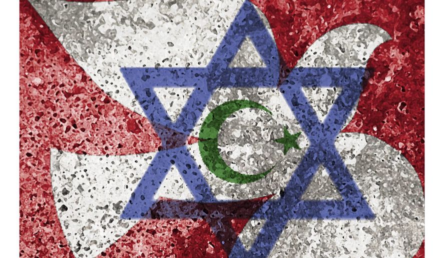 Illustration on Israeli arabs by Alexander Hunter/The Washington Times