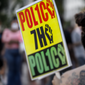 In this June 12, 2020, file photo, Promise Goodwine, of Tampa, Fla., protests on a part of 16th Street renamed Black Lives Matter Plaza near the White House in Washington, over the death of George Floyd, a Black man who was in police custody in Minneapolis. (AP Photo/Jacquelyn Martin, File) Photo edited for Best of 2020 list.