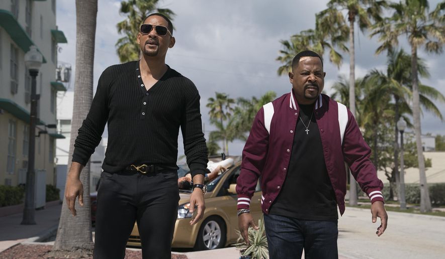 This image released by Sony Pictures shows Martin Lawrence, right, and Will Smith in a scene from "Bad Boys for Life." (Ben Rothstein/Columbia Pictures-Sony via AP)