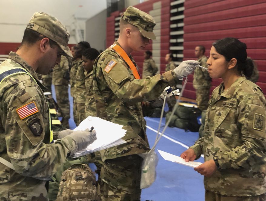 Even before COVID-19 grew into a pandemic, bringing sufficient numbers of qualified young men and women into the ranks was a daunting challenge to military recruiters. (Associated Press/File)