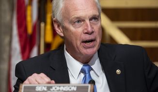 Senate Homeland Security and Governmental Affairs Committee Chairman Ron Johnson, R-Wis., speaks during a hearing to discuss election security and the 2020 election process on Wednesday, Dec. 16, 2020, on Capitol Hill in Washington. (Jim Lo Scalzo/Pool via AP)