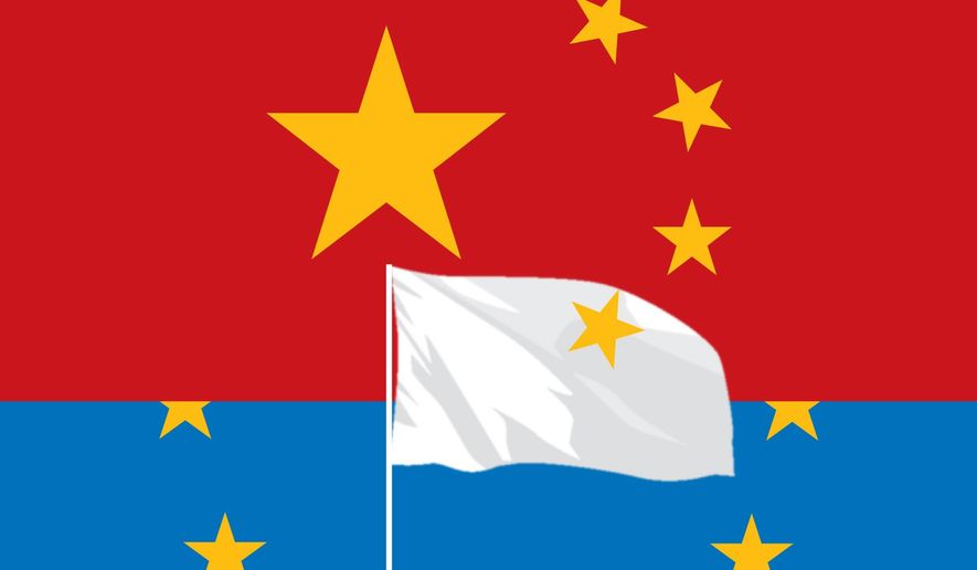 Illustration on China&#39;s influence on Europe by Linas Garsys\The Washington Times
