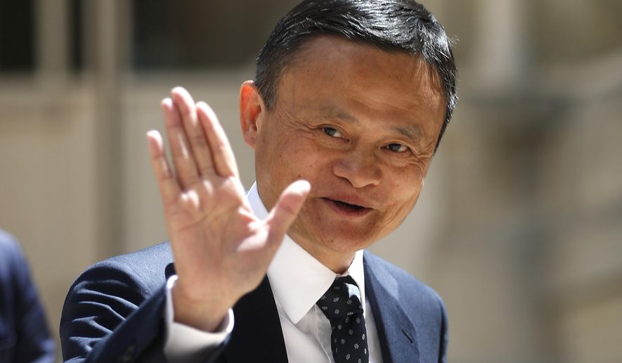 FILE - In this May 15, 2019, file photo, founder of Alibaba group Jack Ma arrives for the Tech for Good summit in Paris. Ma hasn&#39;t been seen in public since he angered regulators with an October 2020 speech. That is prompting speculation about what might happen to the billionaire founder of the world&#39;s biggest e-commerce company. (AP Photo/Thibault Camus, File)