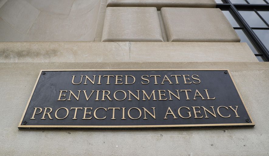 In this Sept. 21, 2017, file photo, the Environmental Protection Agency (EPA) Building is shown in Washington.  (AP Photo/Pablo Martinez Monsivais, File)  **FILE**