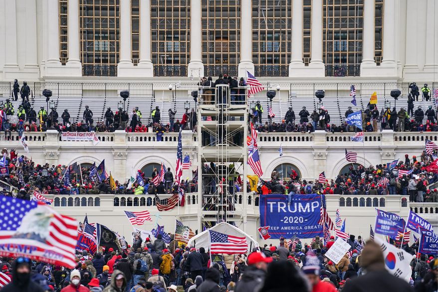 China, Iran and Russia criticized the U.S. after a group of pro-Trump forces stormed the Capitol. Some U.S. voices fretted openly that the siege presented a propaganda windfall for foreign adversaries. (ASSOCIATED PRESS PHOTOGRAPHS)