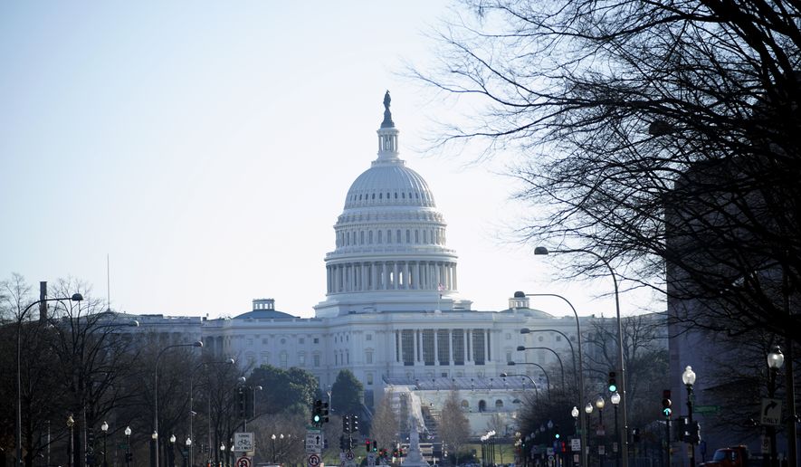 The U.S. Capitol is seen the day after violent protesters loyal to President Donald Trump stormed the U.S. Congress, Thursday, Jan. 7, 2021, in Washington. (AP Photo/Matt Slocum)