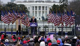 Former New York City Mayor Rudy Giuliani speaks Wednesday, Jan. 6, 2021, in Washington, at a rally in support of President Donald Trump called the &amp;quot;Save America Rally.&amp;quot; (AP Photo/Jacquelyn Martin) ** FILE **